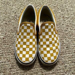 Yellow checkered vans